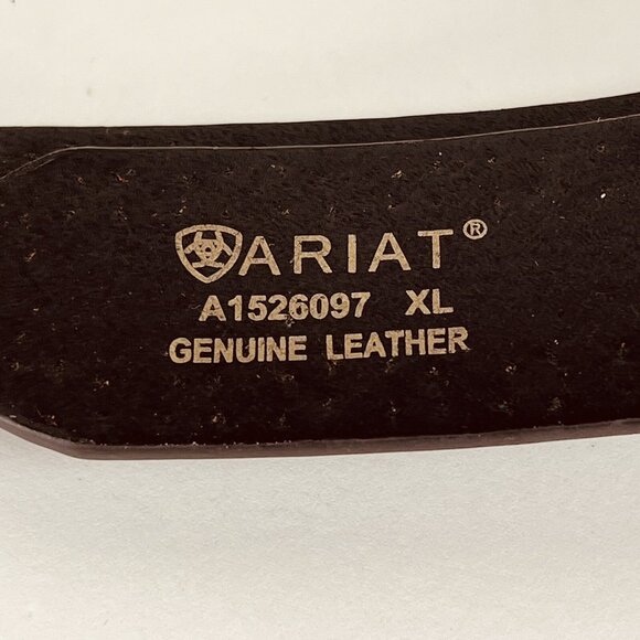 ARIAT Women's Serape Center Copper Stud Edge Western Leather Belt Size XL NWT - Picture 14 of 16